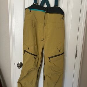 Trew Gear Women’s Capow Ski Snowboard Bibs Willow Large Long Tall 35” inseam